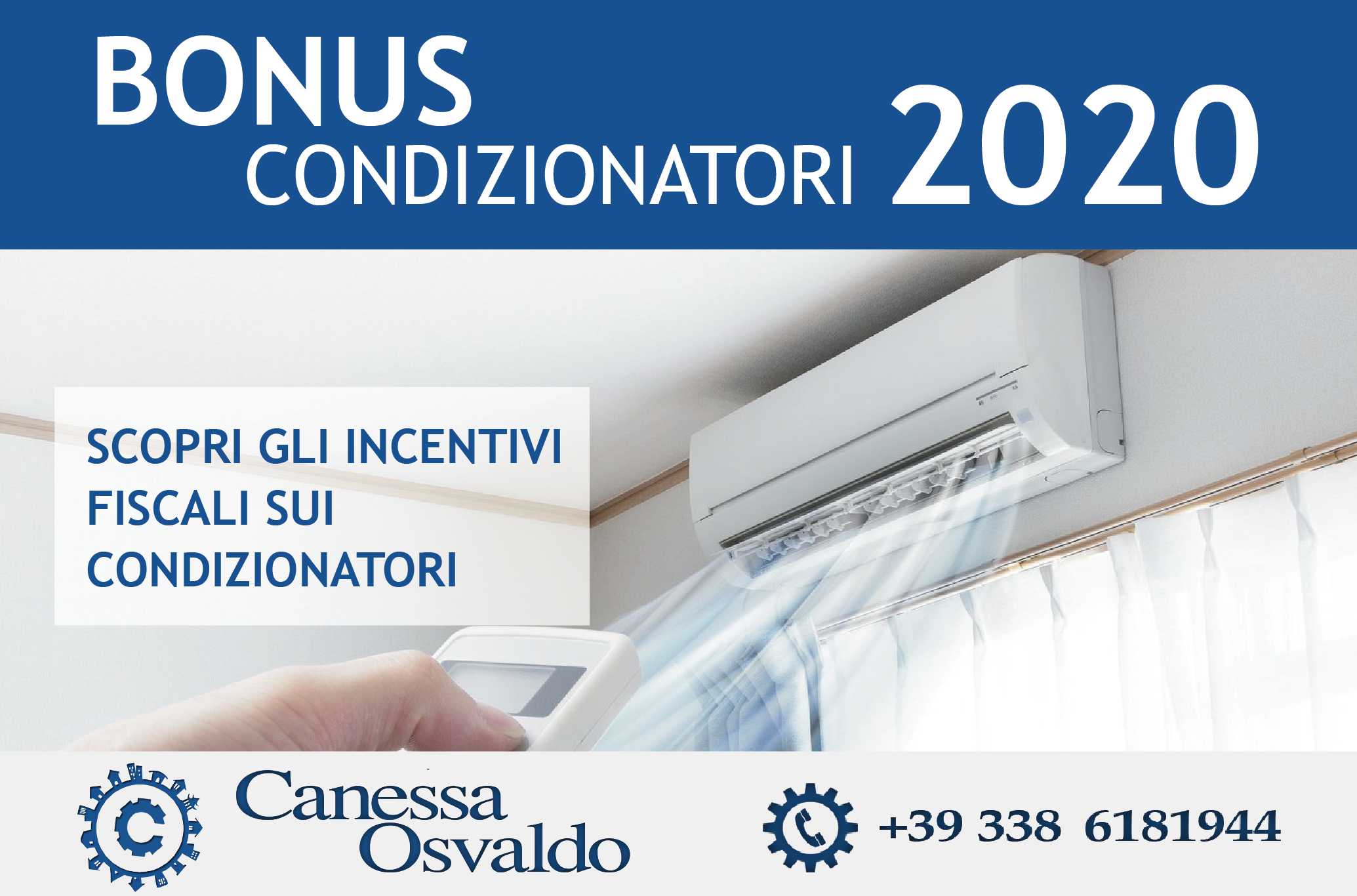 Bonus condizionatori 2020 Canessa Osvaldo